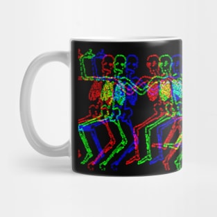 dancing skeleton Mug